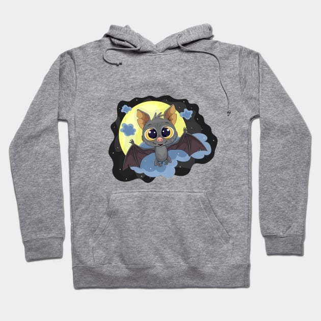 Cute Cartoon Bat. Hoodie by AndreKENO